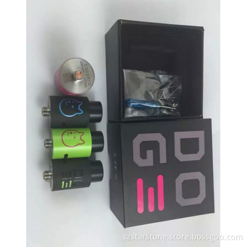 2016 Well Juice Design Mech Mod 3 Peek insulator colorful Doge v3 rda in stock